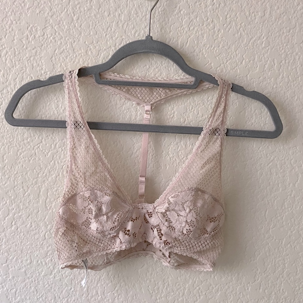 Pink-Nude Racerback Bralette